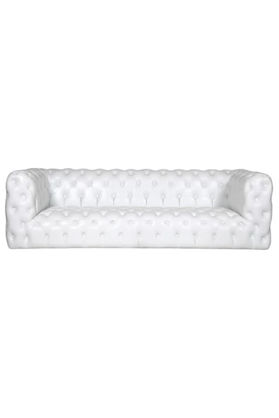 3A Mobilya White Baxter Chesterfield 230X90X80 CM - Resim 2