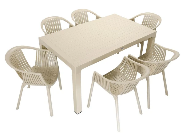 Norino Mandella Wood 90x150 Roma Koltuk Masa Takımı ÇÖLBEJİ ürün görseli 1