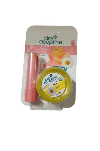CİRE ASEPTİNE Dudak bakım kremi LİP CARE PEACH&30ML PAPATYA KREM ürün görseli 1