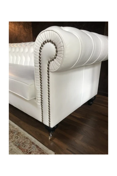 3A Mobilya White Angel Chesterfield - Resim 2