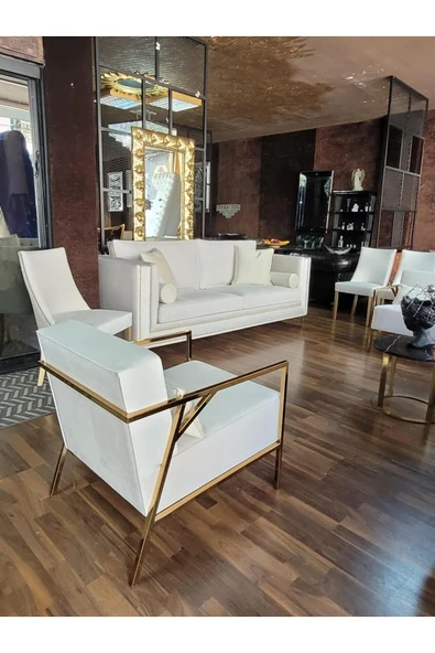 3A Mobilya 3A MOBİLYA GOLD SWAN BERJER ürün görseli 1