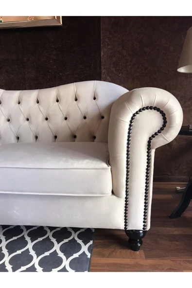 3A Mobilya Gralish Kuğu Chesterfield - Resim 3