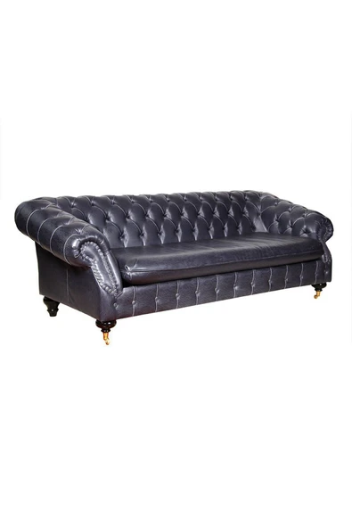 3A Mobilya İtalyan Hakiki Deri Chesterfield 230X90X80 CM ürün görseli 1