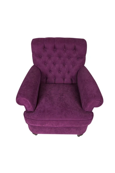 3A Mobilya Elegance Mürdüm Berjer 105X80X75 CM - Resim 3