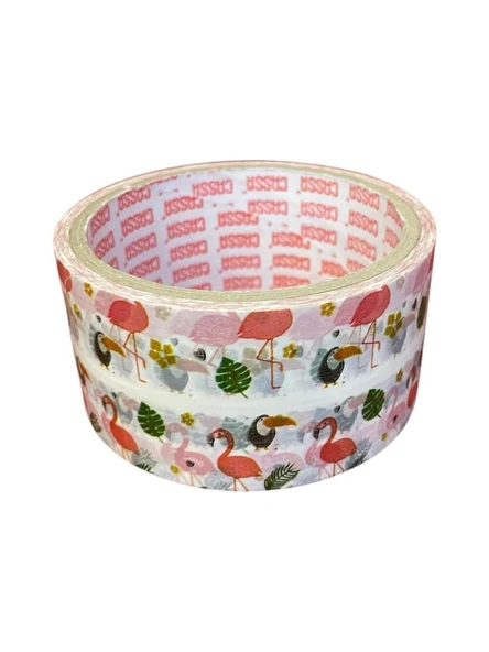 CASSA KOLI BANDI DESNELI FLAMINGO 45 MM x 25 MT 96 ürün görseli 1