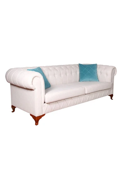 3A Mobilya Beyaz Ester Kanepe 68x77x91 cm - Resim 2