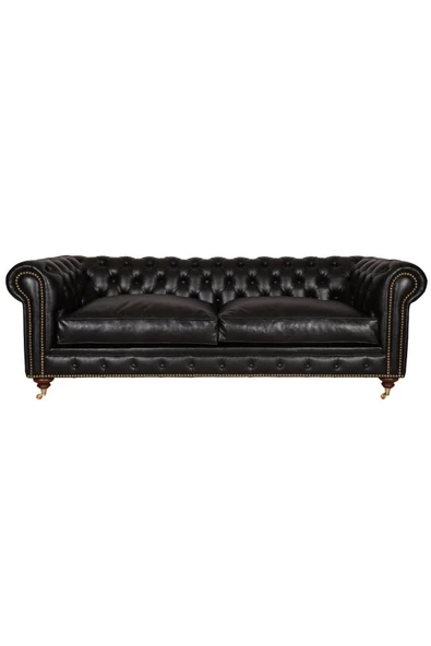 3A Mobilya Black Elegance Chesterield 230X90X80 CM ürün görseli 1