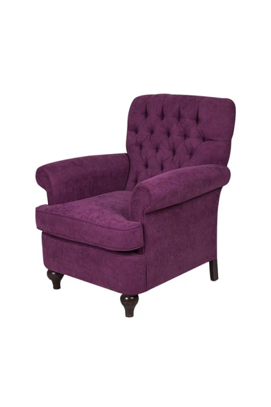 3A Mobilya Elegance Mürdüm Berjer 105X80X75 CM ürün görseli 1
