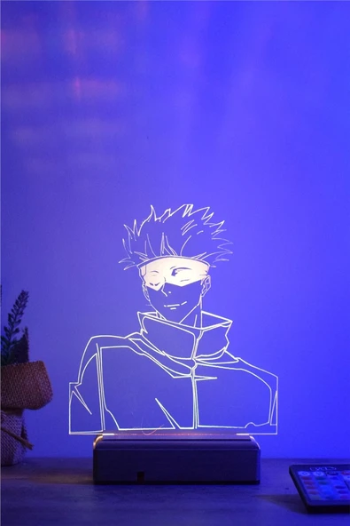 Gojo Satoru Jujutsu Kaisen 16 Renk Gece Lambası ürün görseli 1