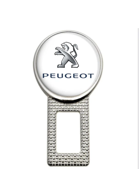 PEUGEOT METAL KEMER GÖRSELİ 2 ADET ÇİFT YÖNLÜDÜR LOGOSU ürün görseli 1
