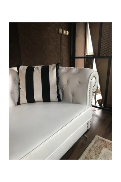 3A Mobilya White Angel Chesterfield - Resim 5
