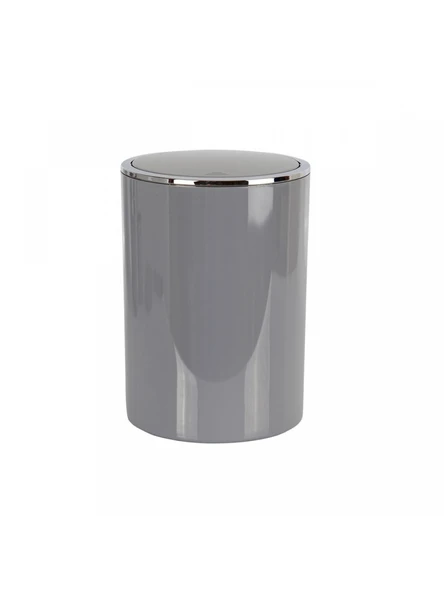 Ansan ANS E35-07 Lenox Plastik Gri Çöp Kovası 6 L 18,5 x 25,5 cm ürün görseli 1
