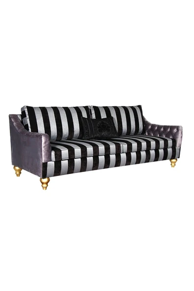 3A Mobilya Black Silver Kanepe - Resim 2