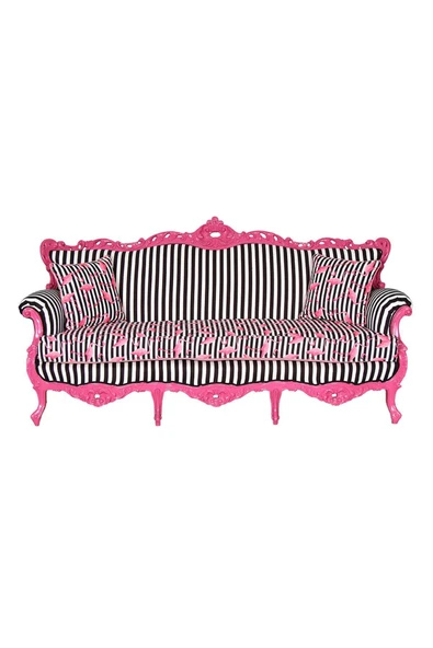 3A Mobilya Flamingo Pink Oymalı Kanepe ürün görseli 1