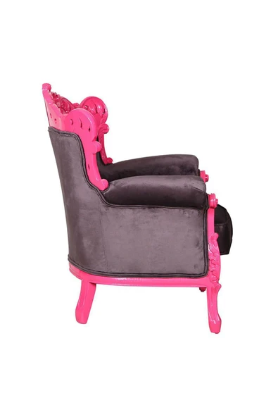 3A Mobilya Grey And Pink Berjer 73X85X95 Cm - Resim 3