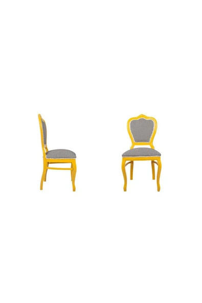 3A Mobilya Yellow Queen Sandalye 47x45x97 cm ürün görseli 1