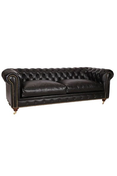 3A Mobilya Black Elegance Chesterield 230X90X80 CM - Resim 2