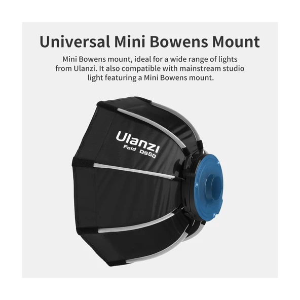 Ulanzi 60cm Mini Bowens Quick Release Octagon Softbox - Resim 2