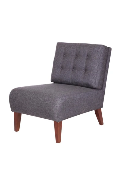 3A Mobilya Antrasit Gri Keten Berjer 70X70X85 Cm ürün görseli 1