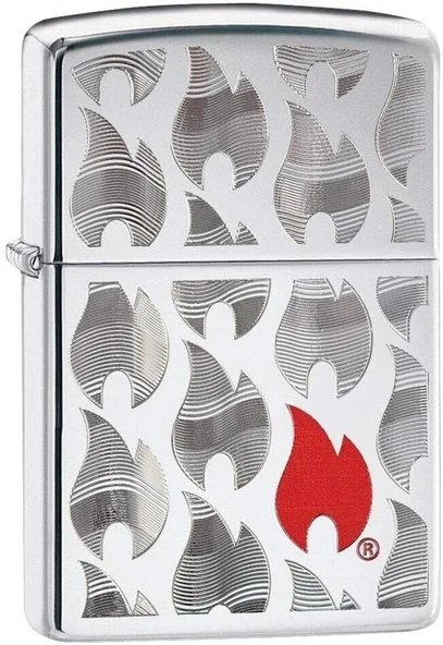 Zippo Red Flame In Flames Dizayn Çakmak ürün görseli 1