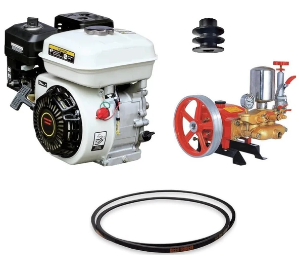 Gardenpro Benzinli 170F İlaçlama Motoru Ve Pompa 7 Hp Kasnak&Kayışlar Dahil ürün görseli 1