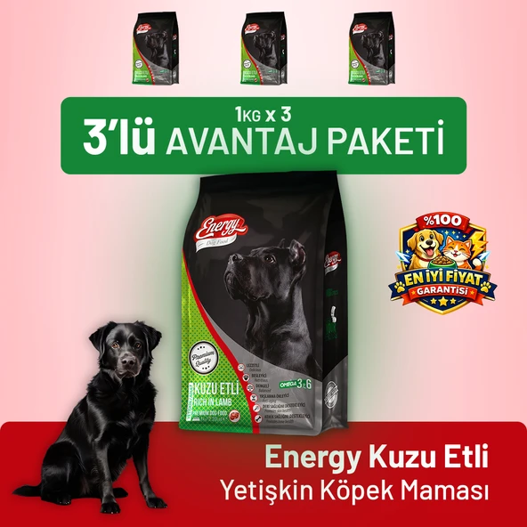 Kuzu Etli Yetişkin Köpek Maması - 3 Adet ürün görseli 1
