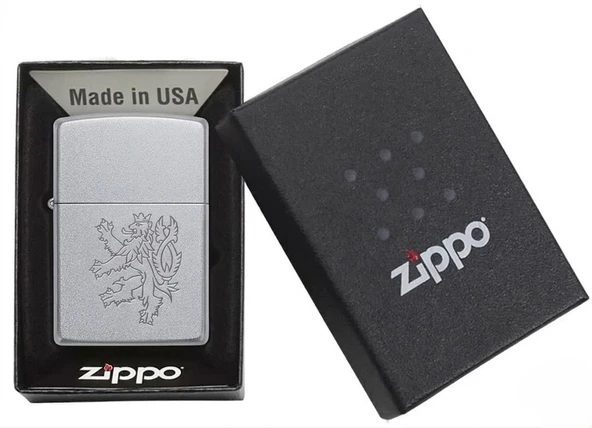 Zippo Czech Lion Dizayn Çakmak - Resim 3