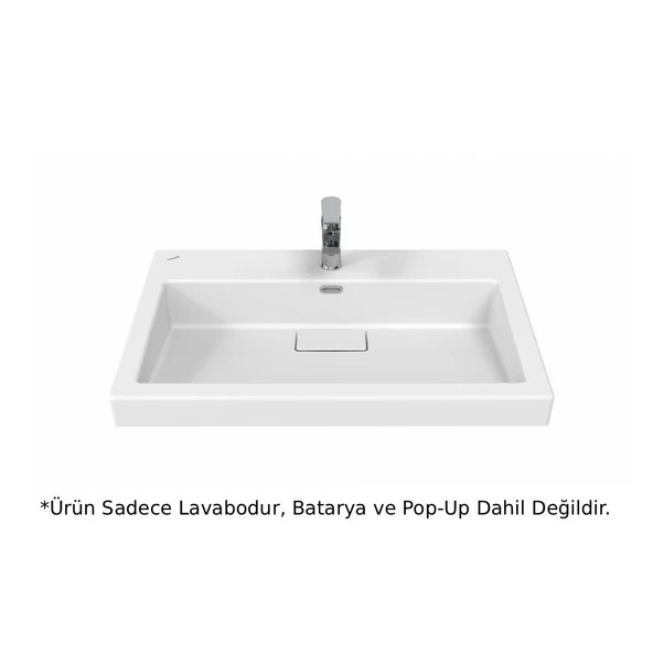 Creavit EP080 Epic Lavabo Beyaz 80cm - Resim 2