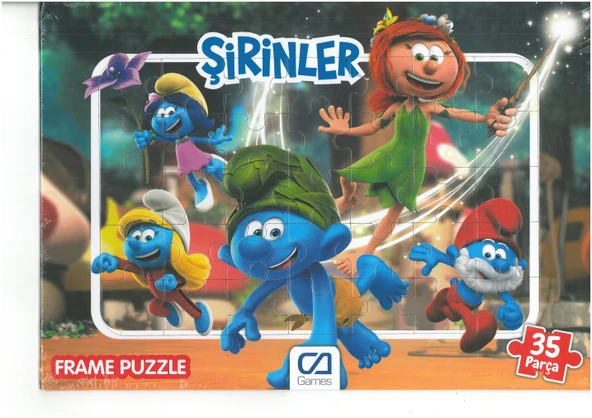 Ca Games Şirinler Frame Puzzle 35 Parça Yeş ürün görseli 1