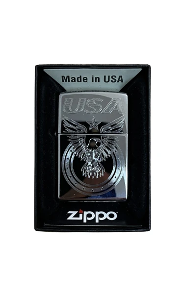 Zippo USA Bald Eagle Dizayn Çakmak - Resim 4