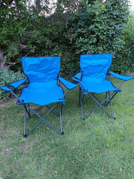 Norino Mandella Rejisör Kamp Sandalyesi Piknik, Plaj, Balıkçı,Bahçe,Balkon Sandalyesi Mavi (1 Adet) - Resim 5
