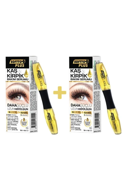 Softto Plus 2'li Kaş Kirpik Bakım Yağı - Resim 3