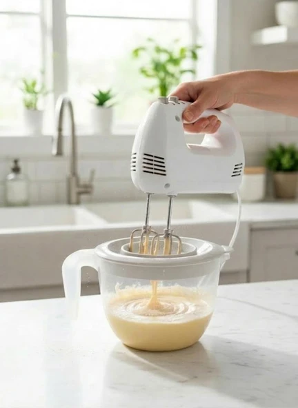 Gri, Kapaklı Mikser Kabı Kaydırmaz Tabanlı 2 Litre ürün görseli 1