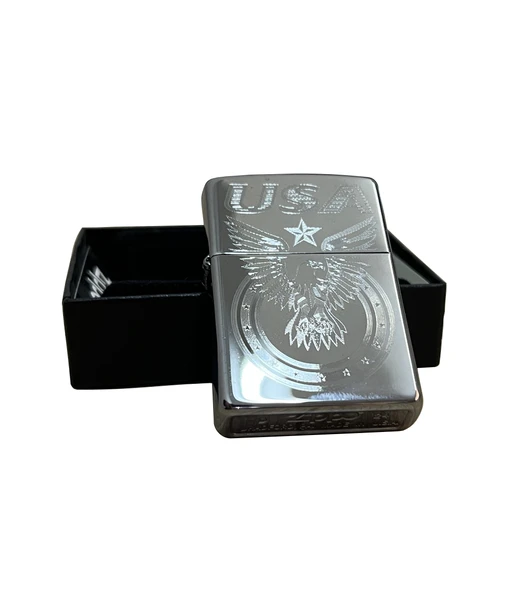 Zippo USA Bald Eagle Dizayn Çakmak - Resim 3