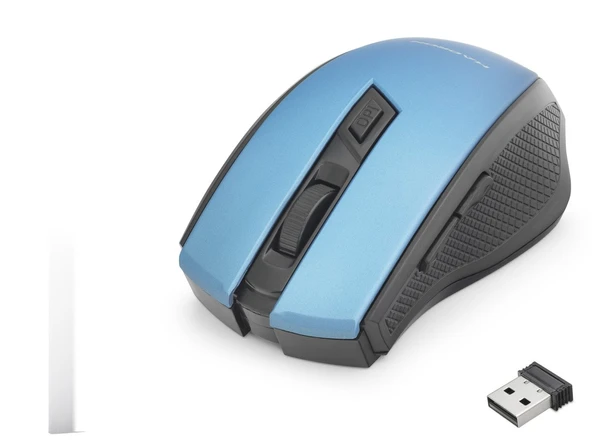 Kablosuz Mouse 800/1600 Dpi - Mavi Siyah HDX3404B ürün görseli 1