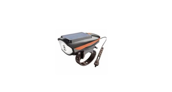 FORTE GT XBYC 6163 SOLAR ÖN IŞIK-KORNA USB SARJLI 7588 SİYAH TURUNCU ürün görseli 1