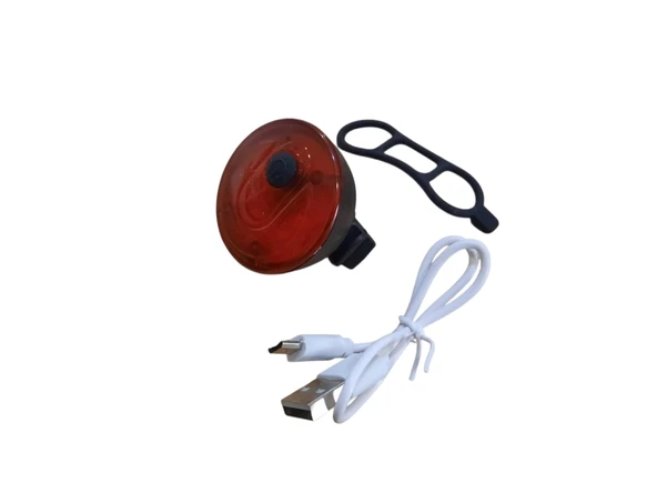 FORTE GT XBYC 6121 XK-009 ARKA IŞIK USB SARJLI  SİYAH ürün görseli 1