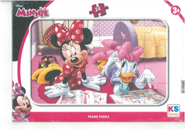 Ks Games Puzzle 24 Parça Mınnıe Mouse Frame ürün görseli 1