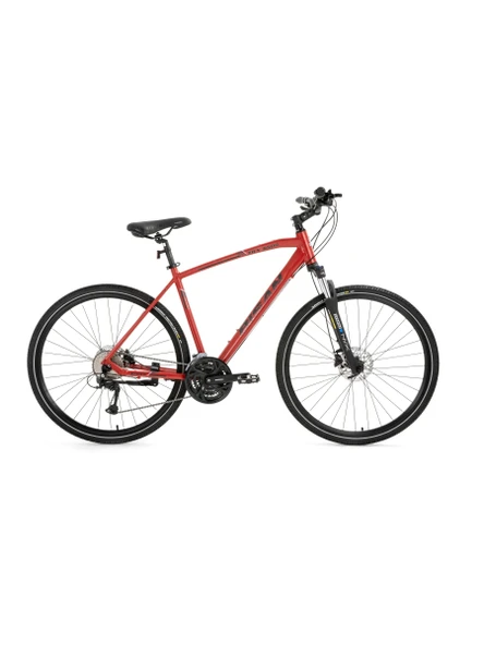 BİSAN TRX 8500 ERKEK ŞEHİR BİSİKLETİ 50CM HD 28 JANT 27 VİTES MAT KIRMIZI SİYAH ürün görseli 1