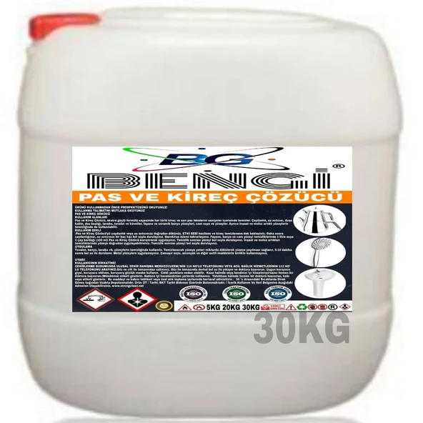 PAS VE KİREÇ ÇÖZÜCÜ 30 KG ürün görseli 1
