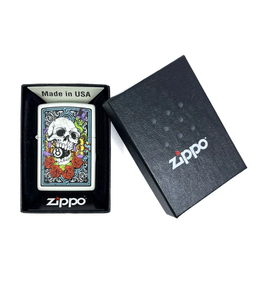 Zippo Deadman’s Skull Dizayn Çakmak - Resim 4