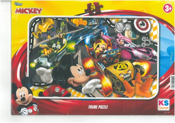 Ks Games Puzzle 24 Parça Mınnıe Mouse Frame 1 ürün görseli 1