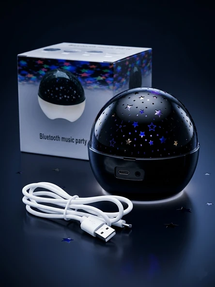 Bluetooth Hoparlör Ses Bombası Şarjsız Işıklı Gece Lambası Çocuk Odası İçin Mini Boy Stage Speaker ürün görseli 1