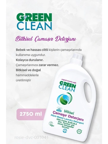 Bitkisel Çamaşır Deterjanı 2750 ml (55 Yıkama) - Resim 2