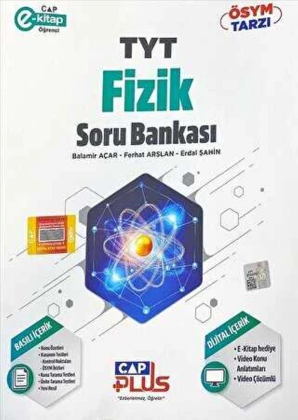 ÇAP TYT FİZİK SORU BANKASI 2025 GÜNCEL MÜFREDAT ürün görseli 1