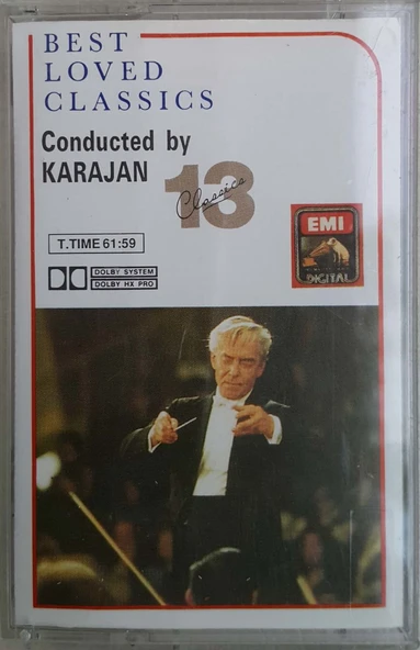 (Plak Değildir KASET tir) Best Loved Classics Conducted By Karajan 13 Kaset ürün görseli 1