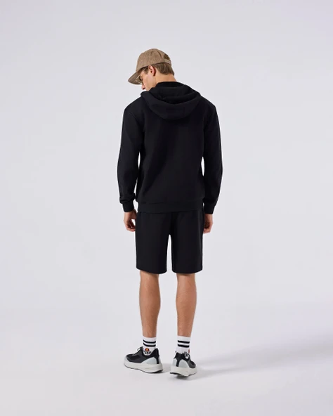 Ellesse Kapüşonlu Erkek Sweat Ceket 6SM1004-BK - Resim 3