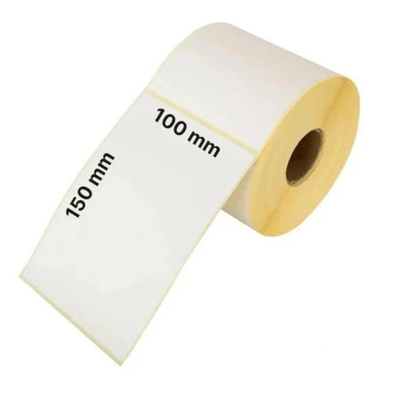 Ayt Termal Barkod Etiketi 100x150 mm 15x10 Cm Yapışkanlı Barkod Yazıcı Etiketi 350 li Rulo ürün görseli 1