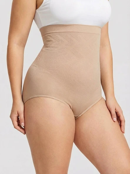 U&ME Yüksek Bel Şekillendirici Slim Fit Kadın Korse Karın Toparlayıcı İnceltici Slip Siyah ürün görseli 1