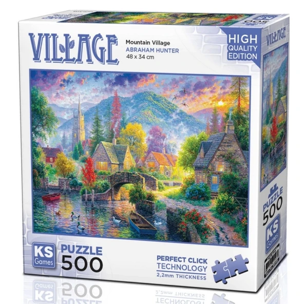 NessiWorld Mountain Village Puzzle 500 Parça 20046 ürün görseli 1